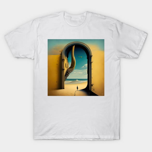 [AI Art] “EXIT”, inspired by the works of a surrealist master T-Shirt by Sissely